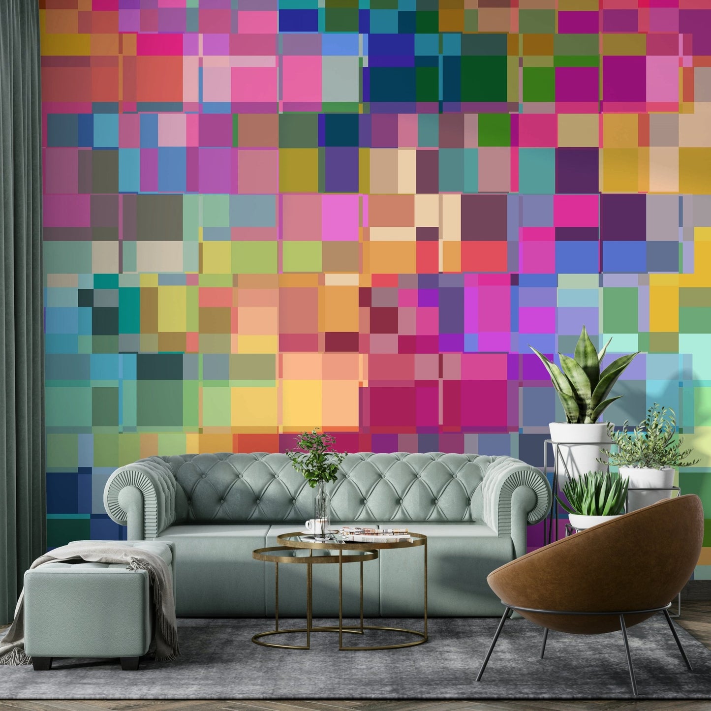 Abstract and artistic wall mural for creative environments, GD2115