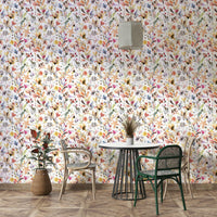 Artsy floral ink print wallpaper GD765

