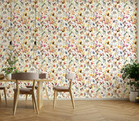 Nature ink floral mural wallpaper GD765


