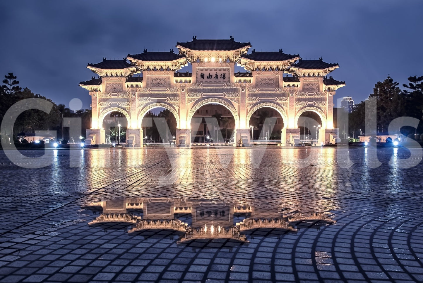 Asian Architecture Wall Mural