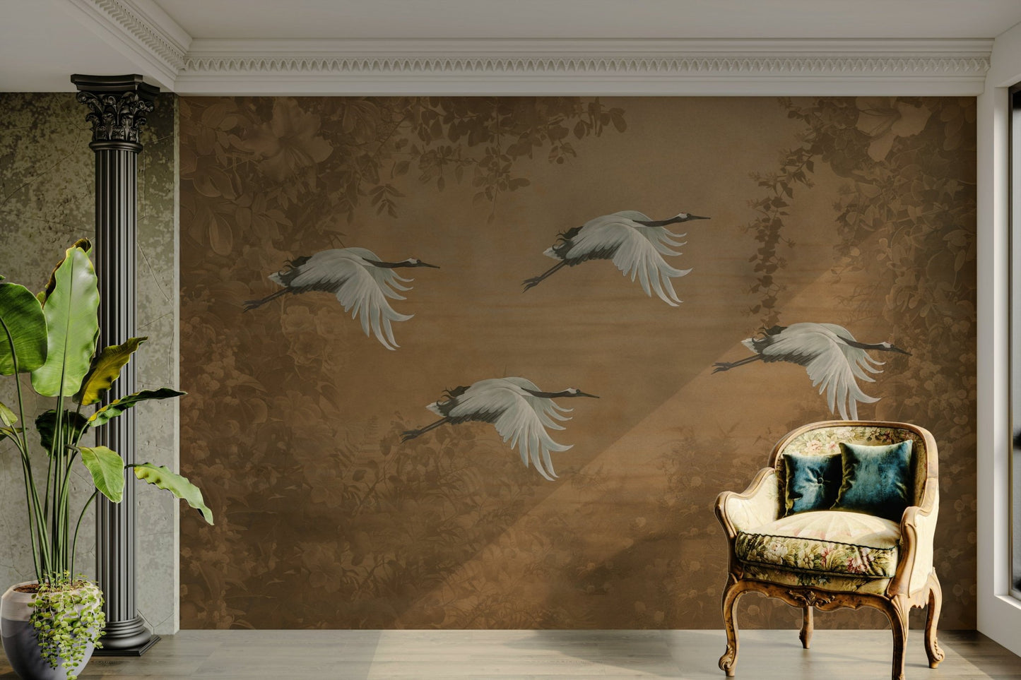 Asian Avian Dream Wall Mural
