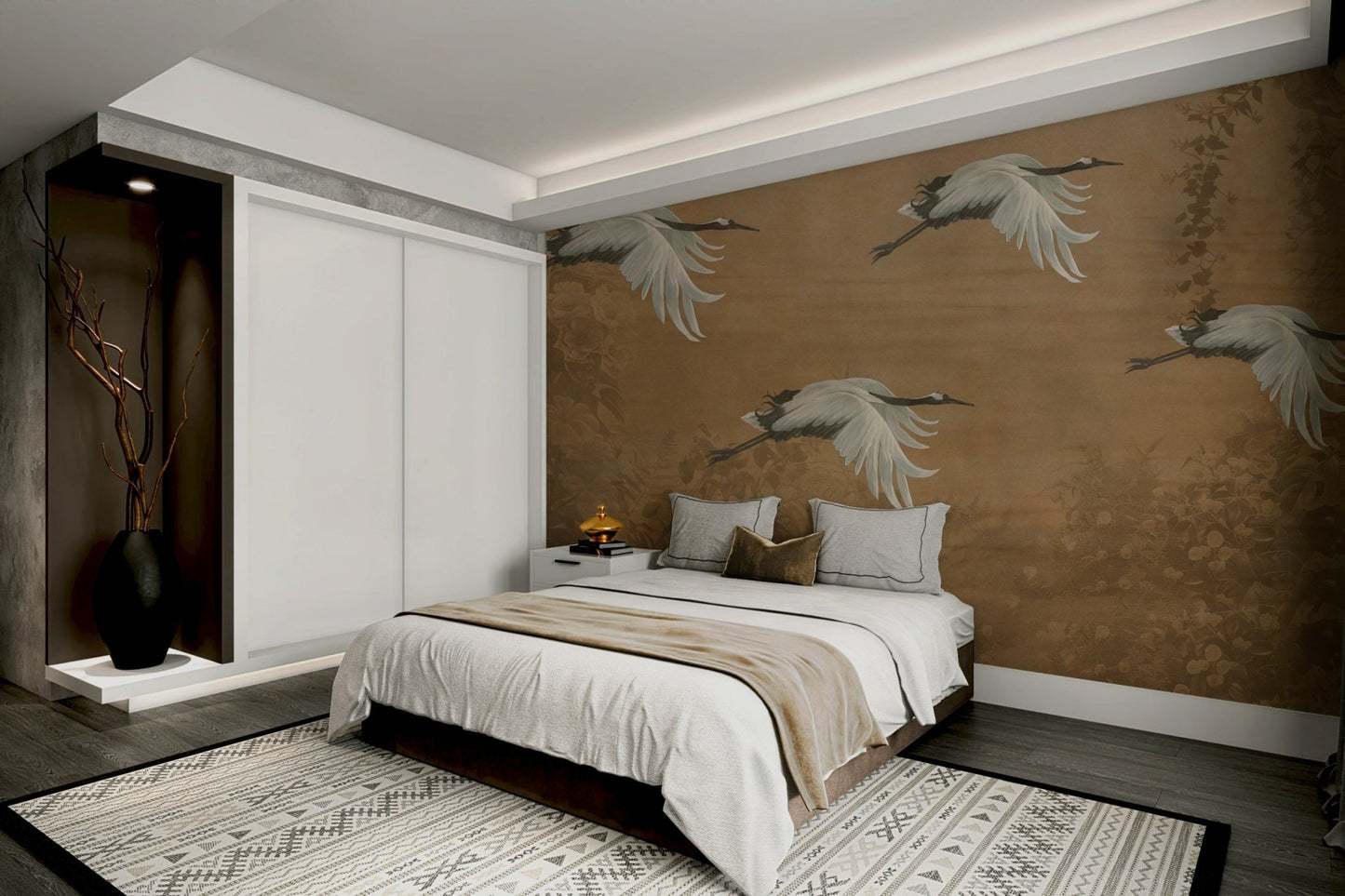 Asian Avian Dream Wall Mural