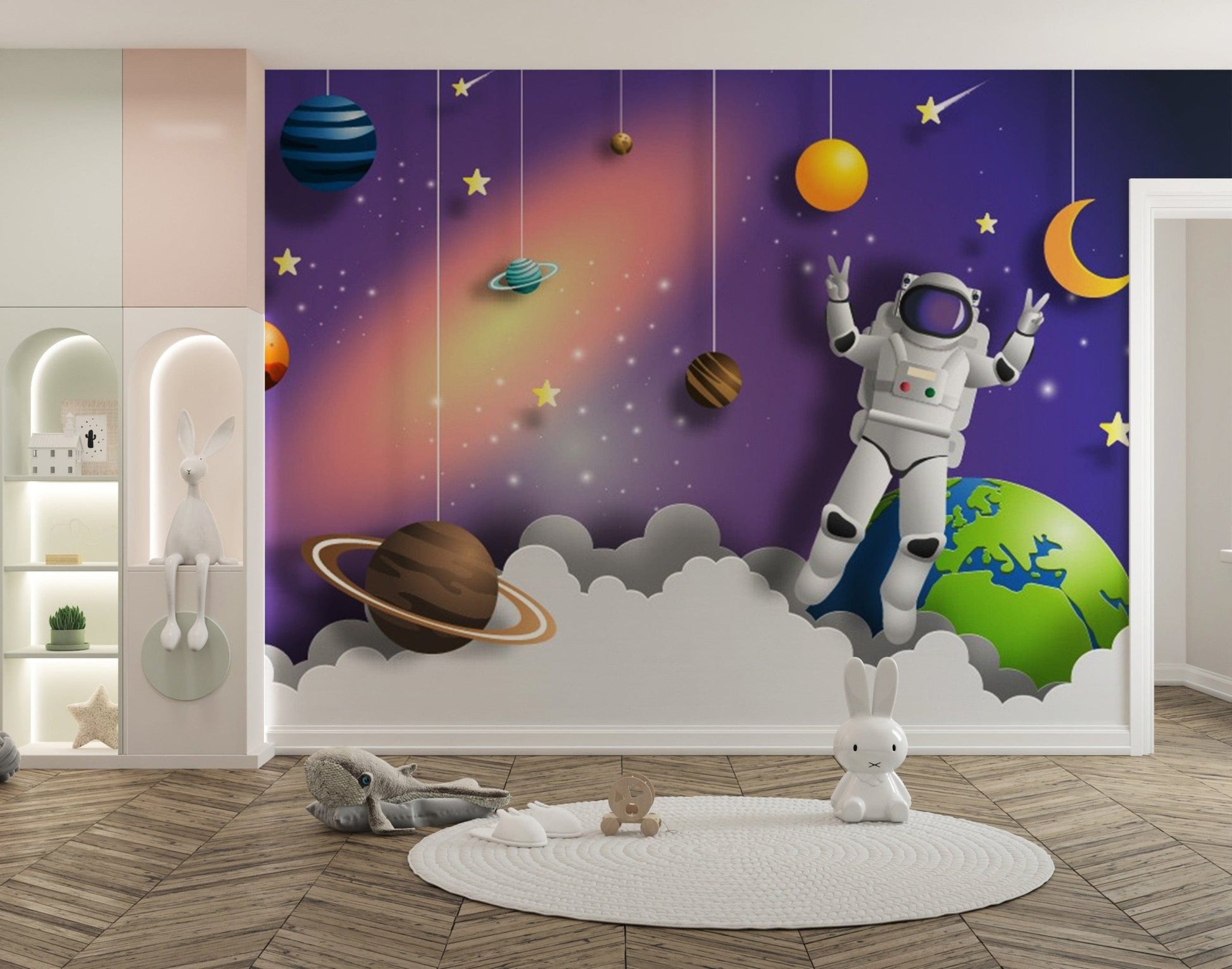 Cosmic exploration astronaut wallpaper A781