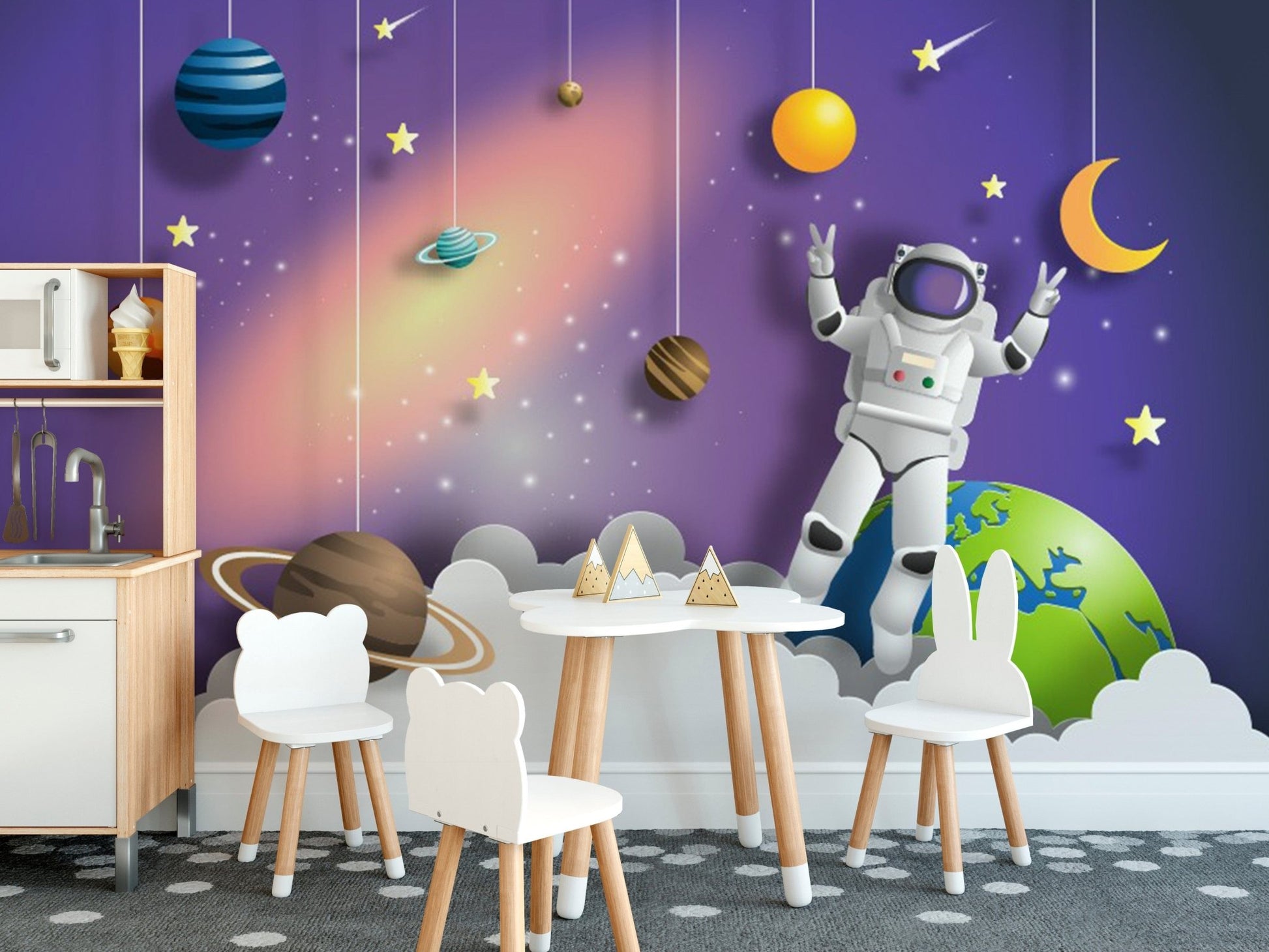 Astronaut in Space on Mission Wallpaper - Giffywalls A781