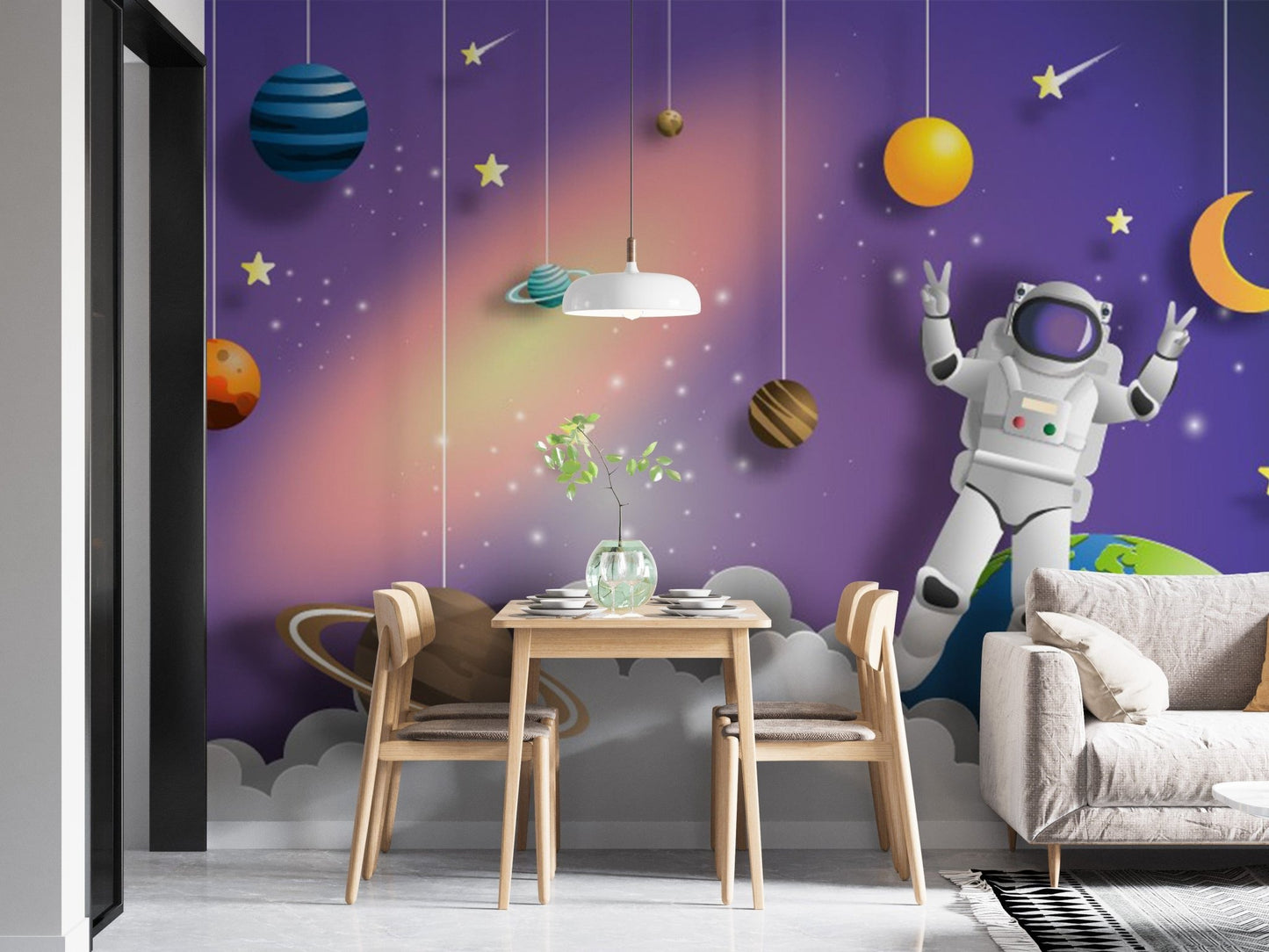 Astronaut in Space on Mission Wallpaper - Giffywalls A781