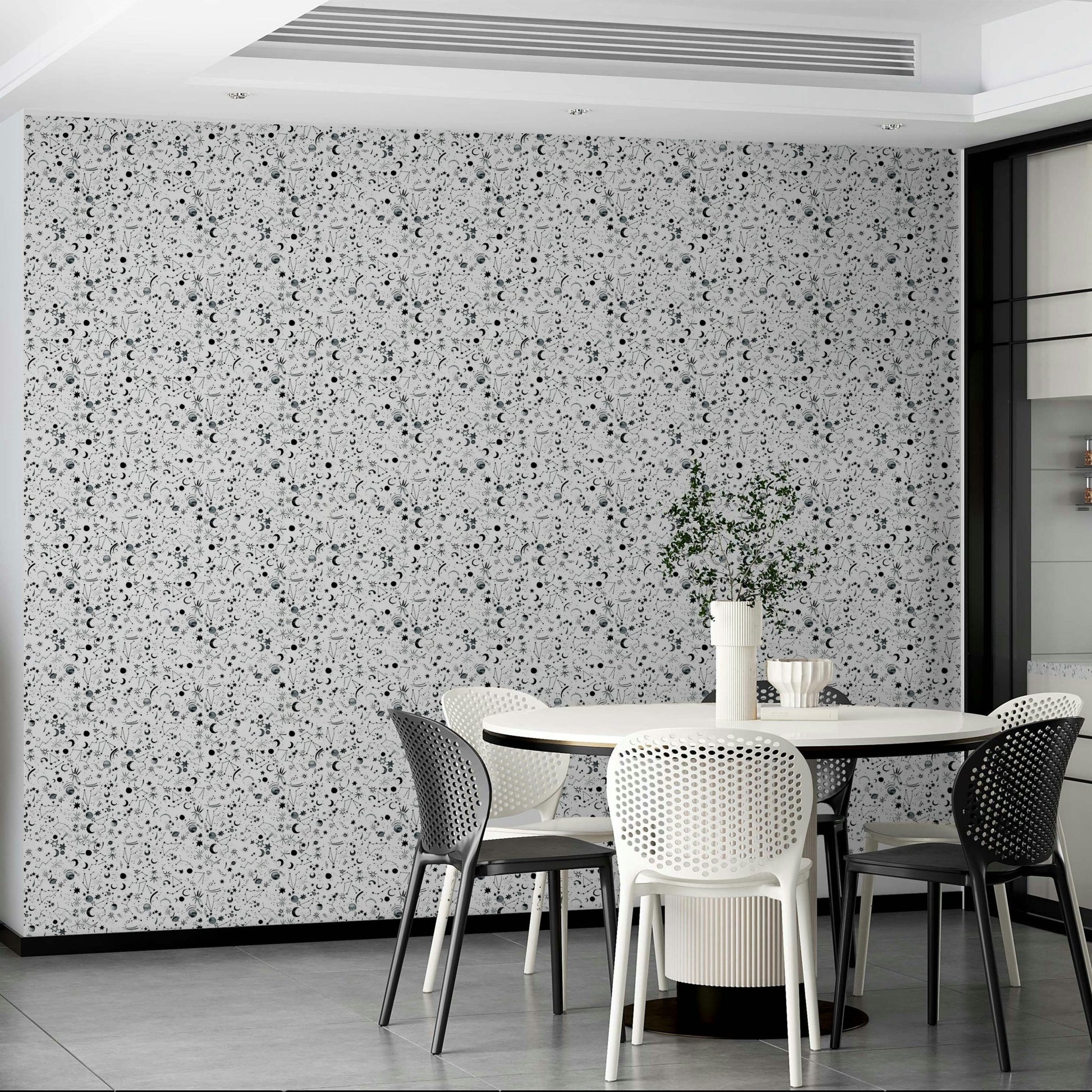 Constellation mural wall design

