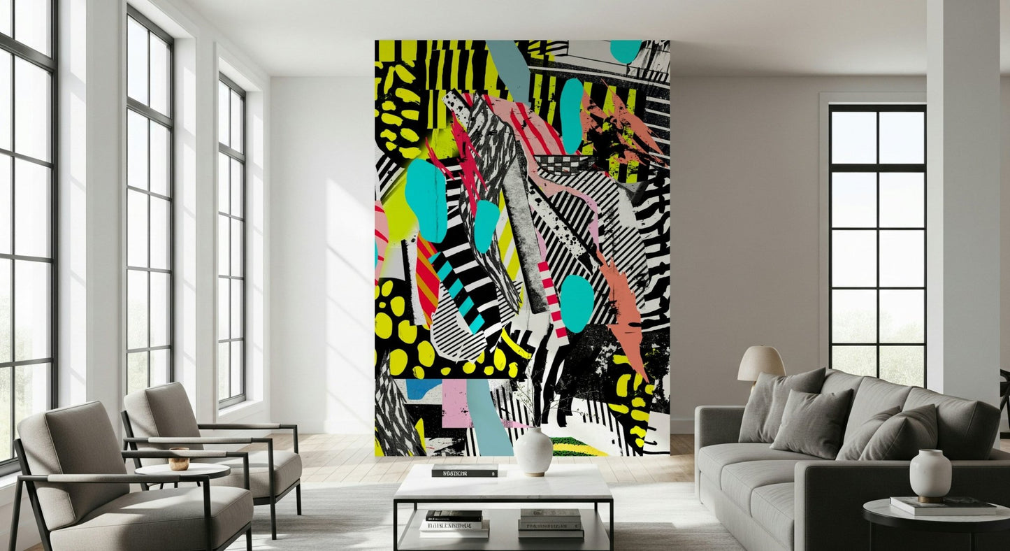 A classic abstract design wallpaper for walls.