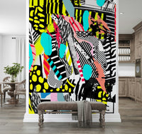 A serene contemplative design wall mural for mindful decor.