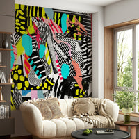 A contemplative gentle design wallpaper mural for a feature wall.