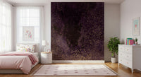 A beautiful modern art wall mural of a starlit nebula.
