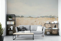 Soft golden horizon wall mural GD728

