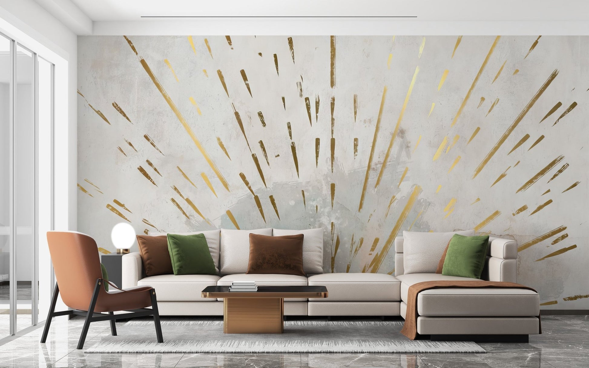 Aurora Gleam Abstract Mural - Giffywalls, C340