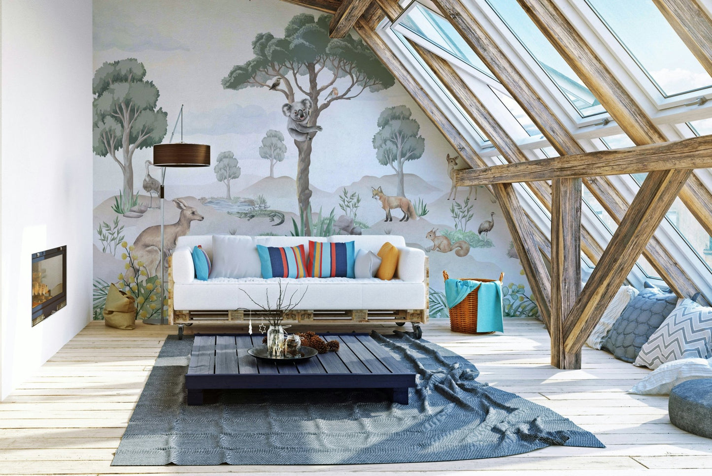 A kookaburra is perched on a branch.

