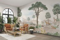 The animals have happy, gentle expressions.

