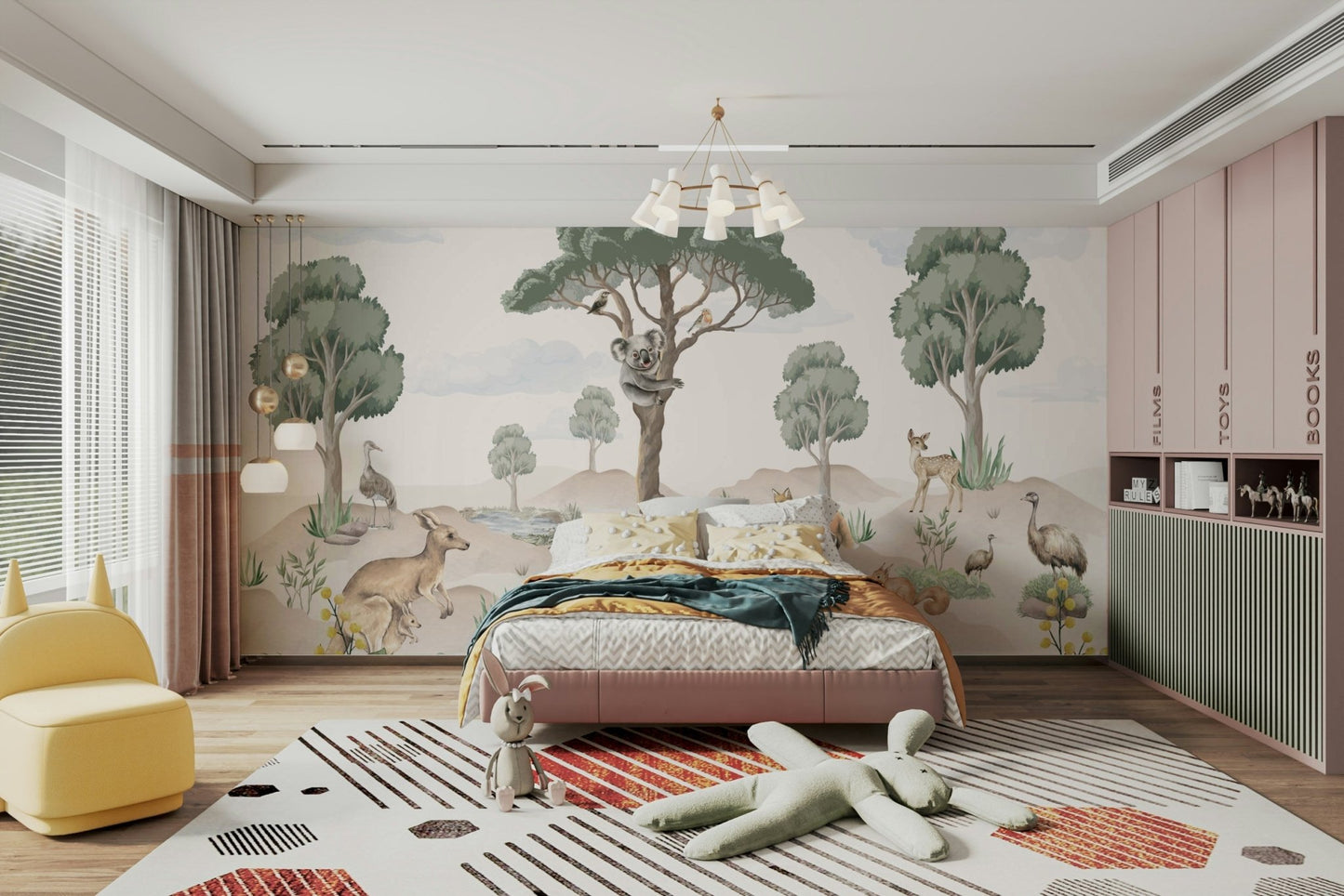 The lines are soft and rounded, adding to the gentle quality.
