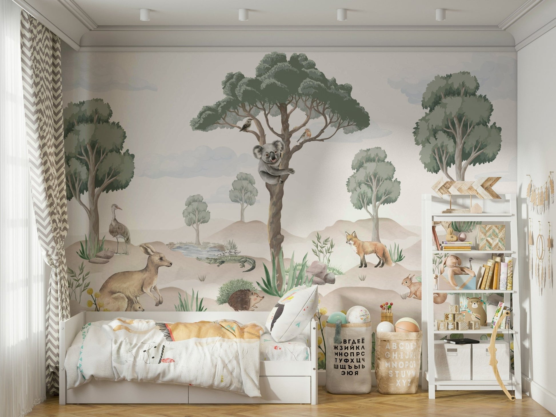 The style is artistic and reminiscent of an illustrated children's book.
