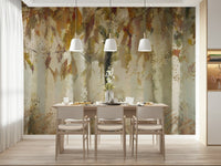 A beautiful wide-angle wall mural of a dreamy wood., GD5629