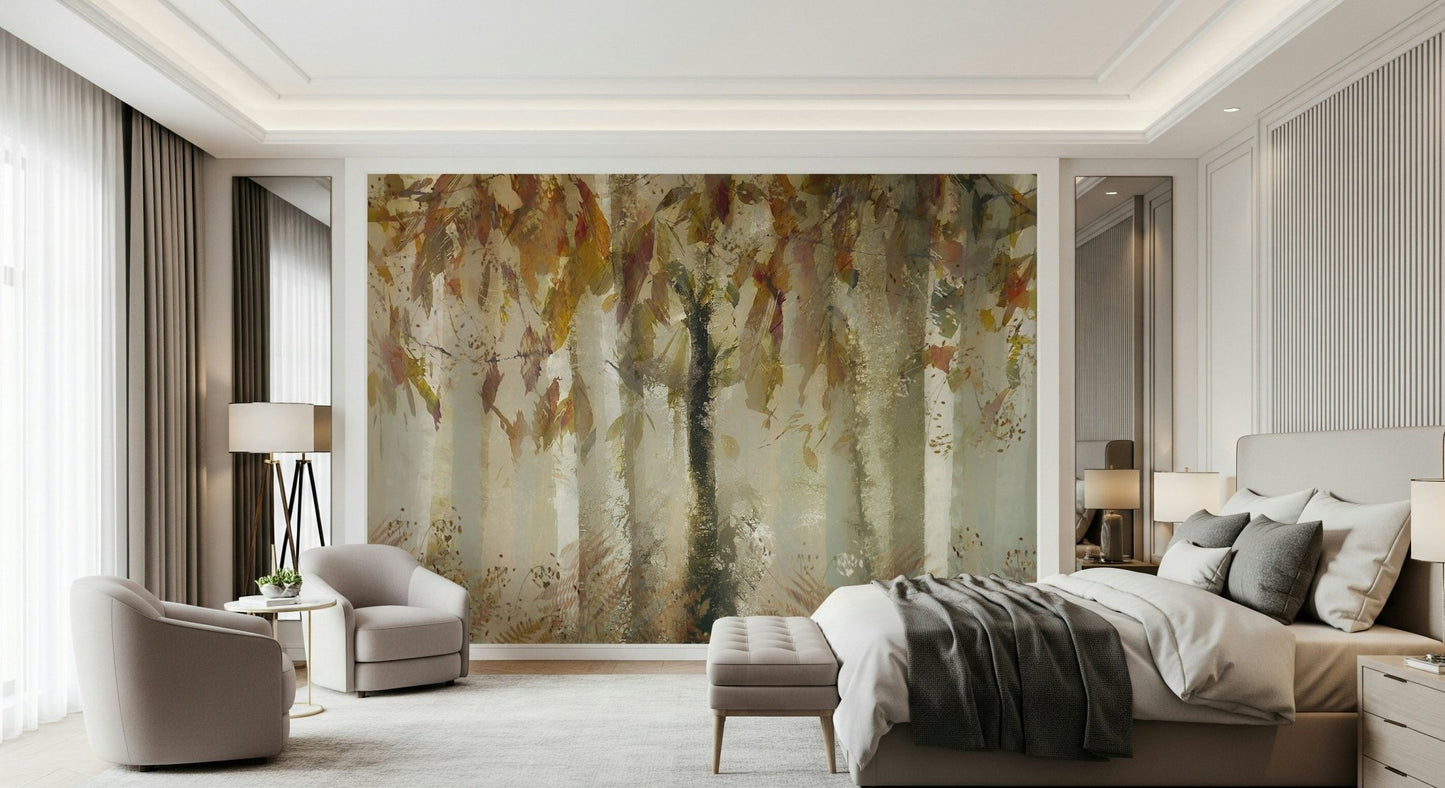 An artistic nature inspired mural for home decor., GD5629
