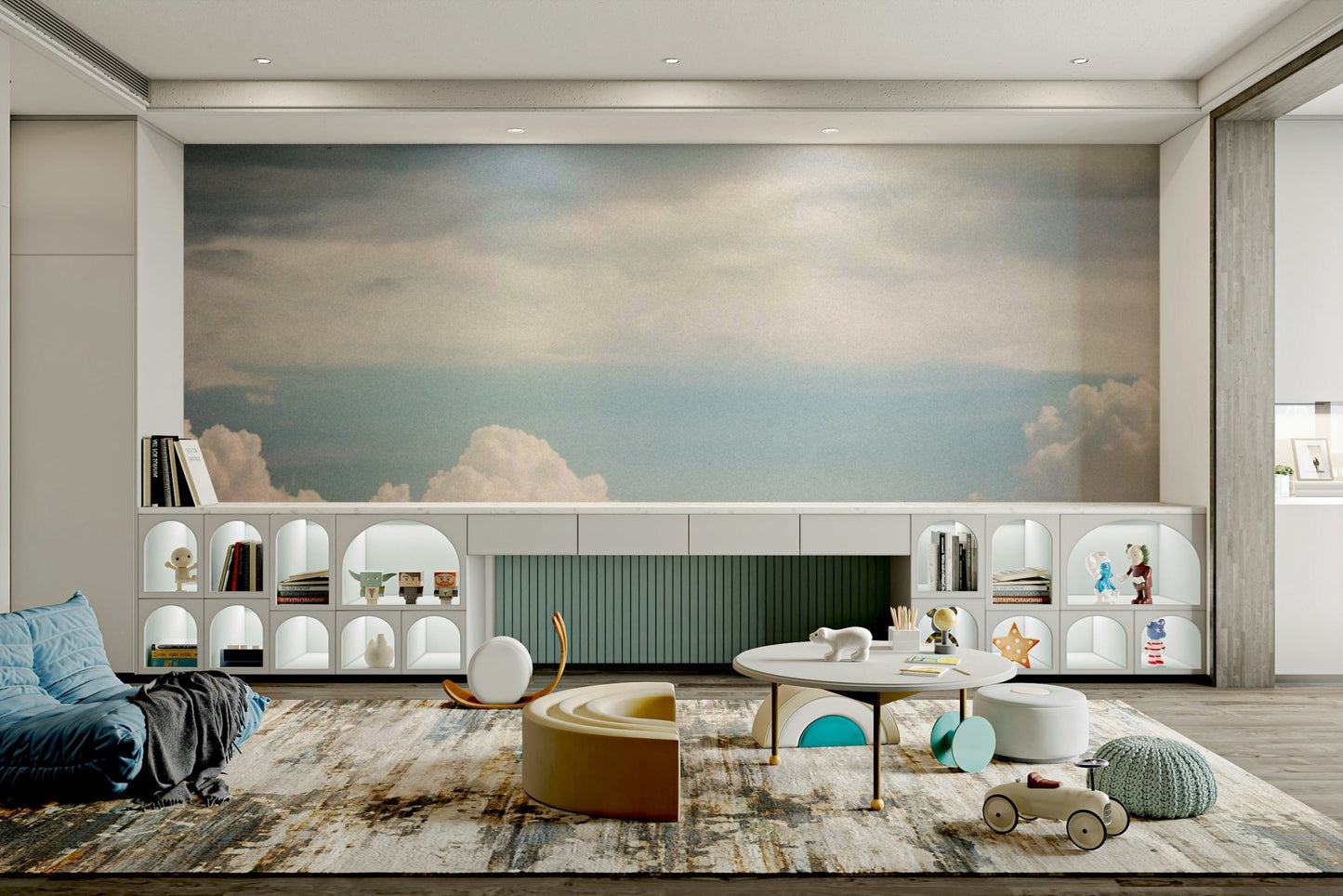 Autumn Clouds Wall Mural