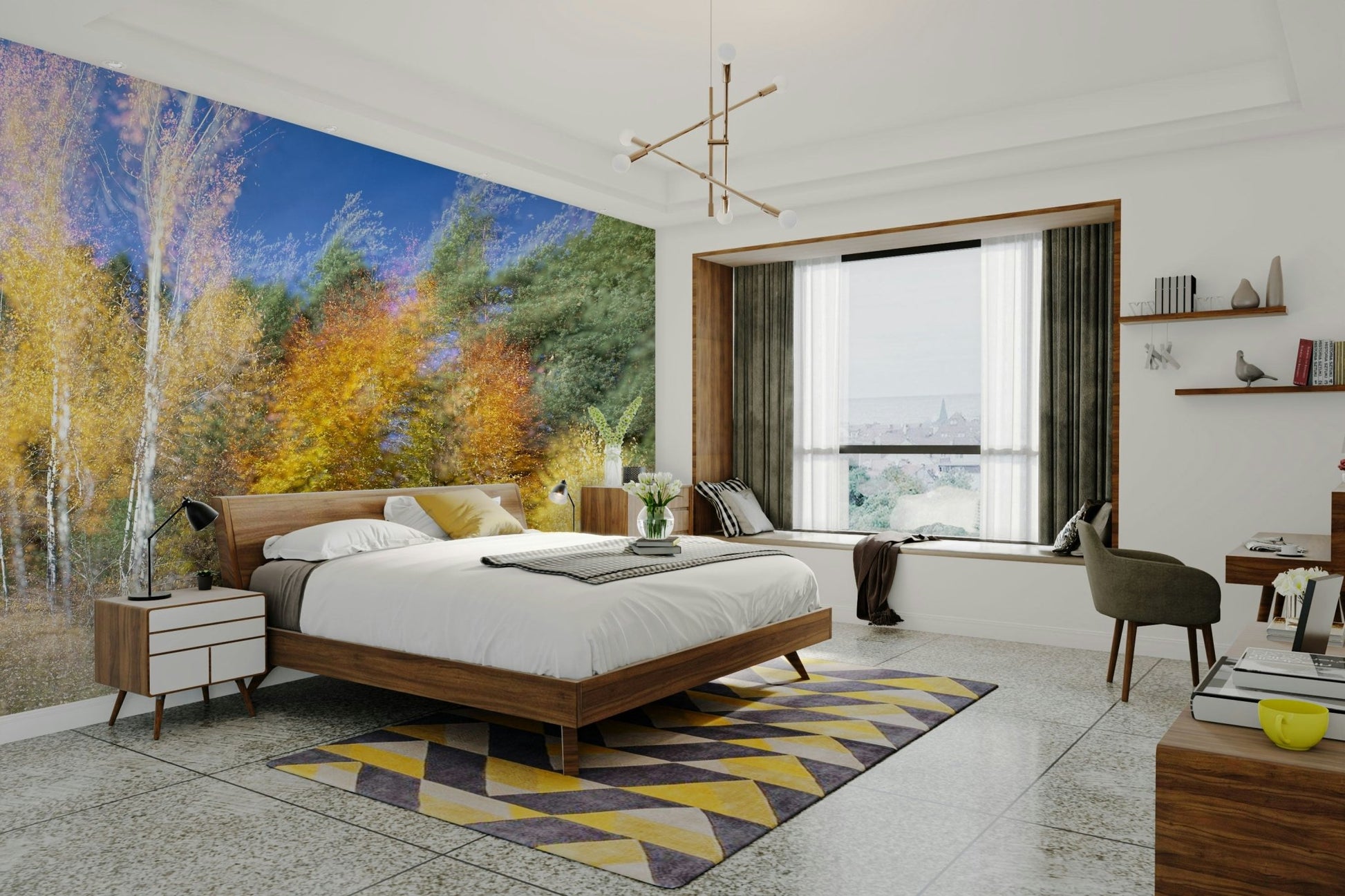 The texture appears smooth and artistic, like a fine art print.
