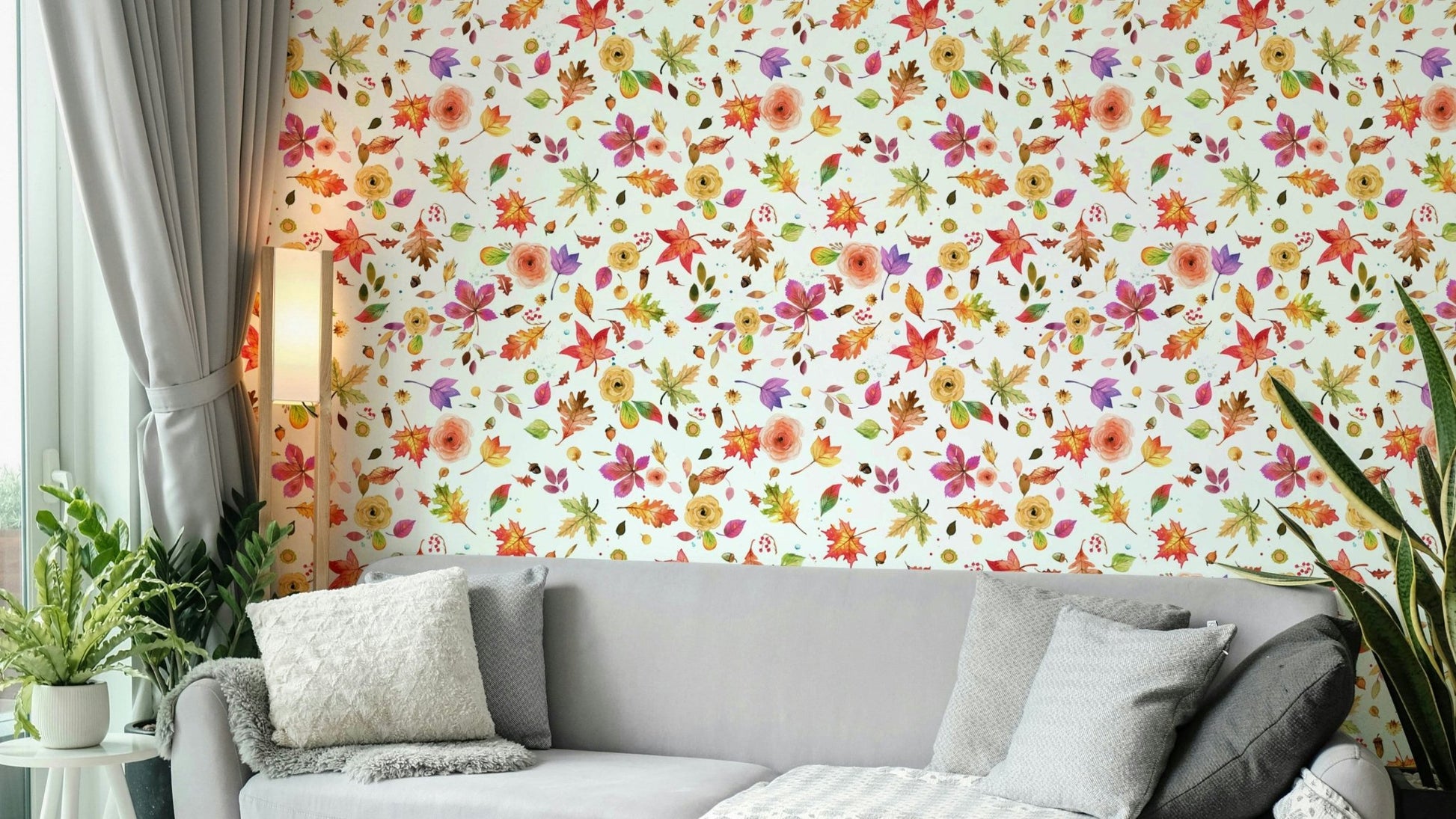 Colorful seasonal wall design

