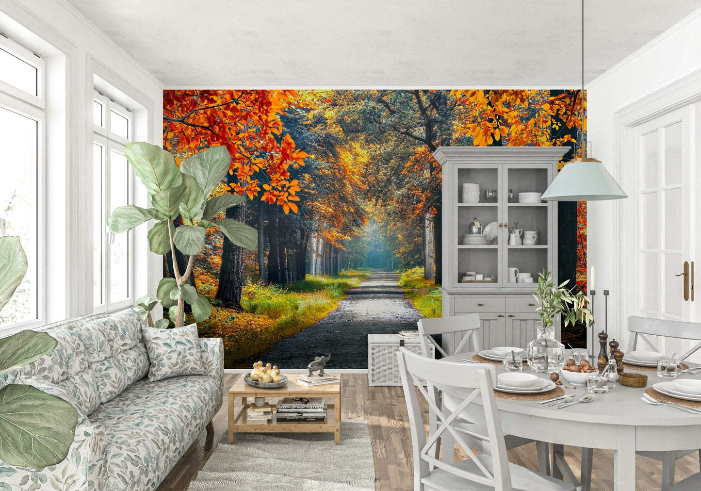 Autumn Path Wall Mural