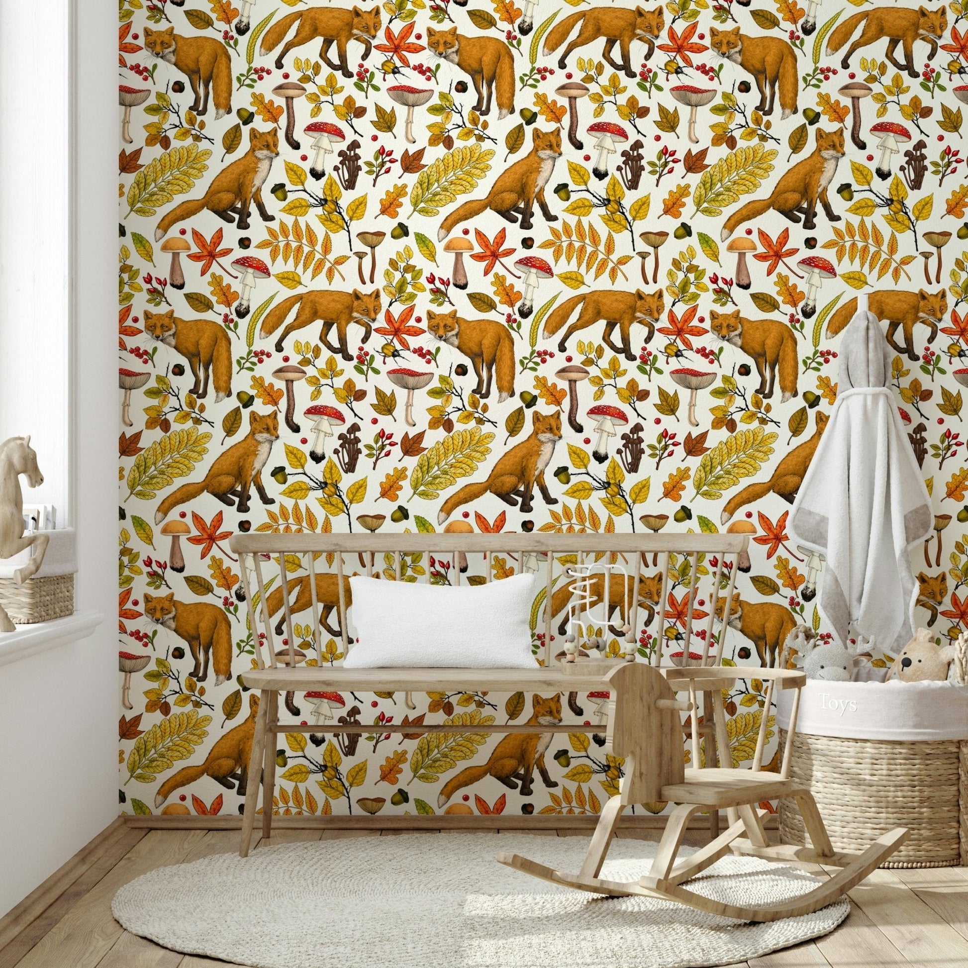 A graceful subtle pattern wall mural in warm, earthy tones., GD5631