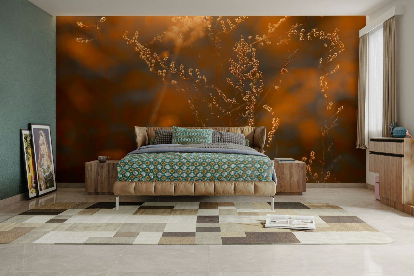 Wall decor evoking tranquility and natural warmth.

