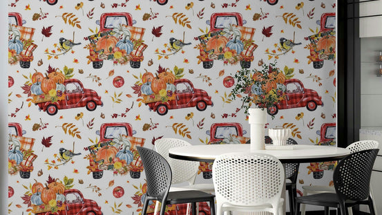 Pumpkin patch truck wall art GD3163
