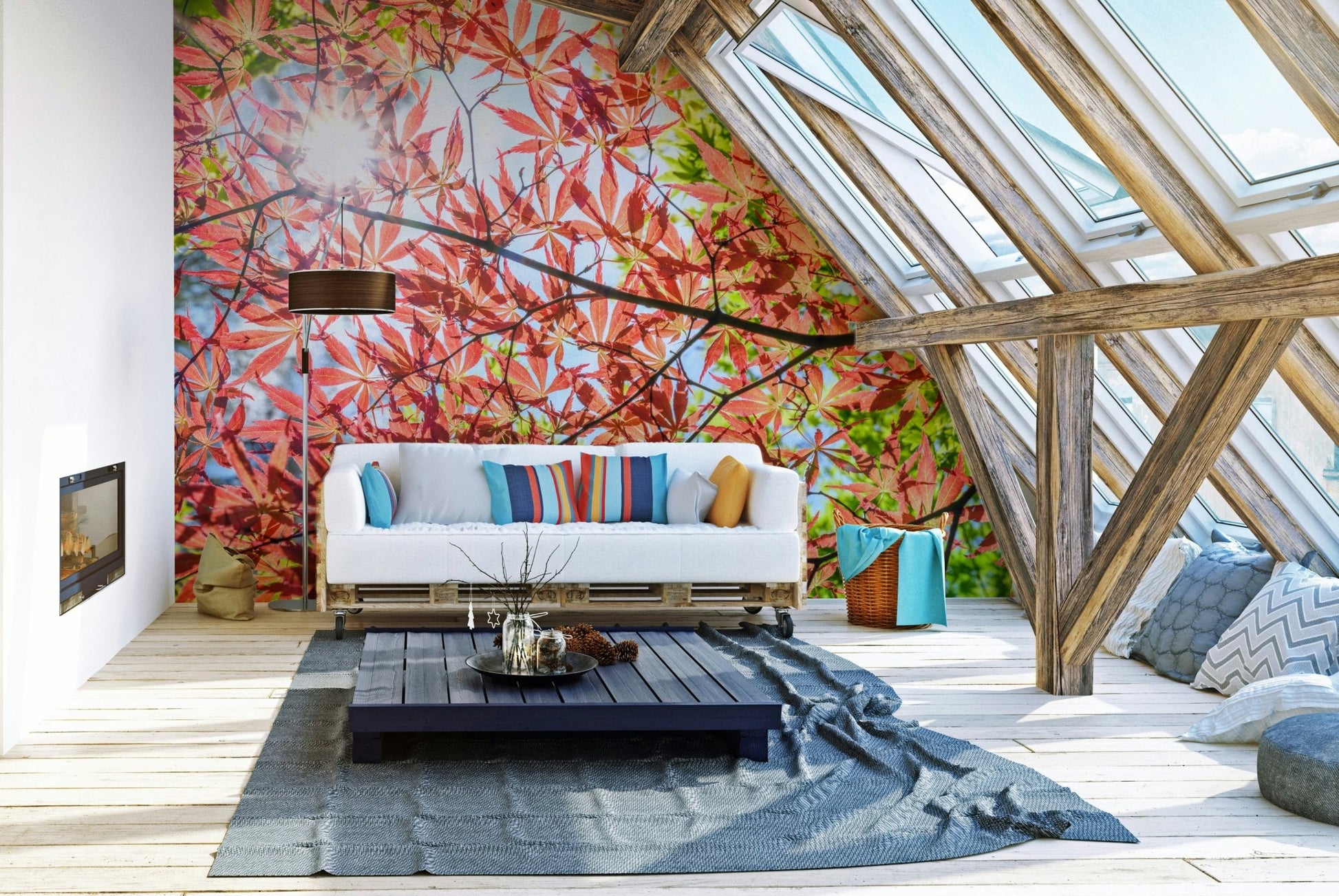 Autumn Leaves Wall Mural