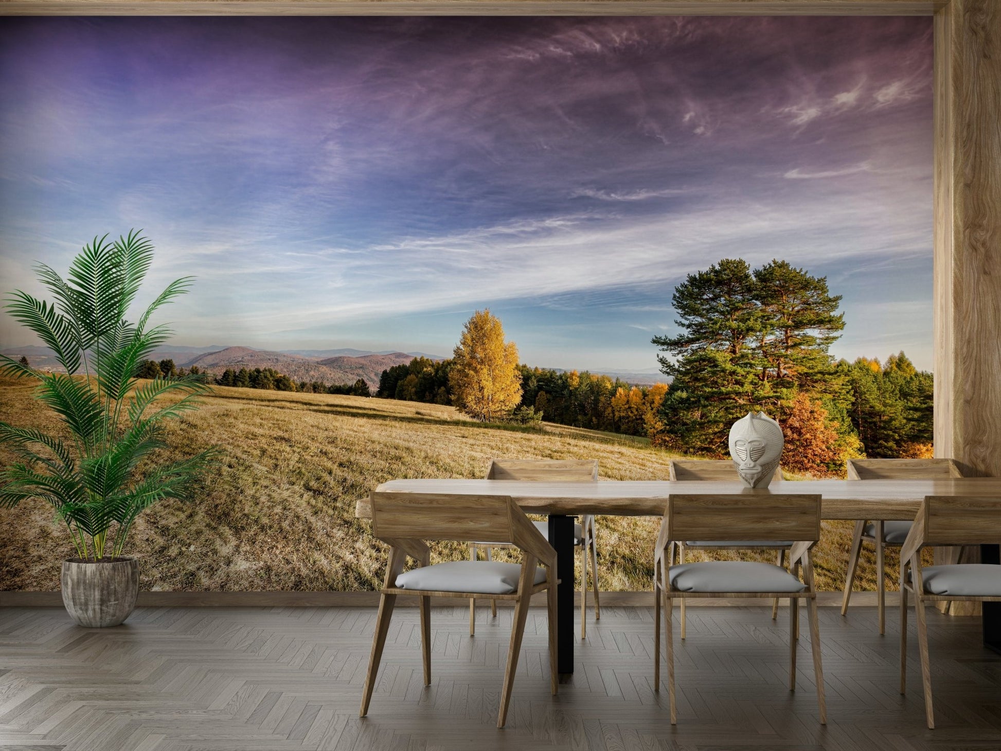 There's a strong sense of natural beauty, peace, and seasonal charm.
