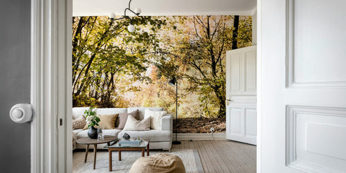 A breathtaking and tranquil wall mural.
