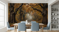 Autumn Road Canopy Wall Mural