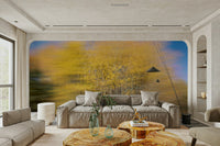 The mural covers a significant wall area.
