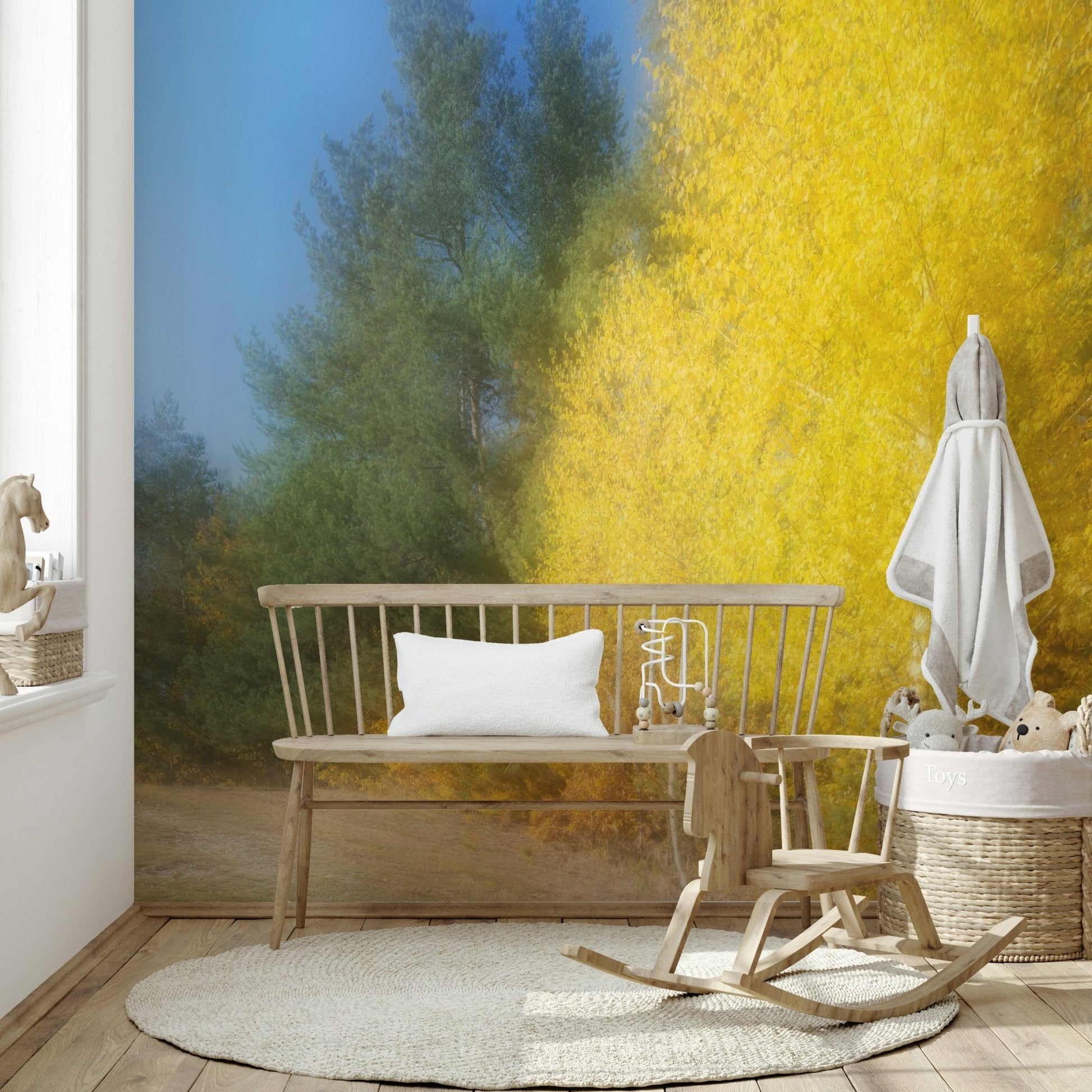 Suitable for a living room, bedroom, or a modern, nature-inspired, calming interior.
