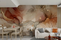 Fall colors mural for living room.

