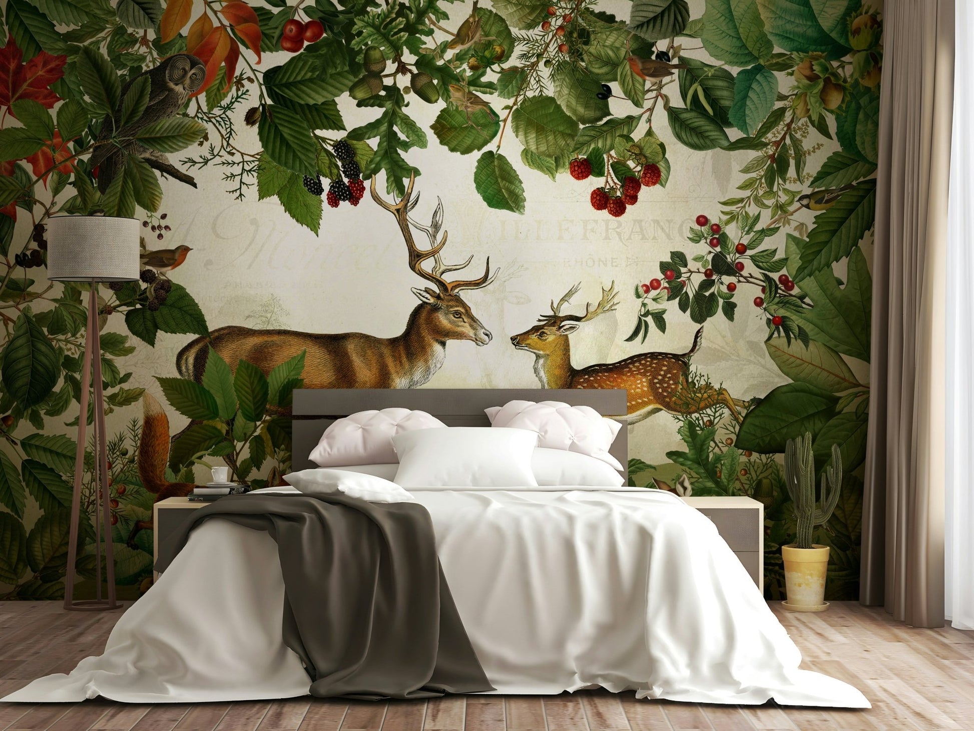 Artistic wallpaper in earthy autumn colors

