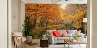 Autumnal River Serenity Wall Mural