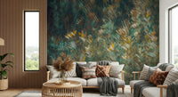 A serene forest landscape wall mural for your decor.