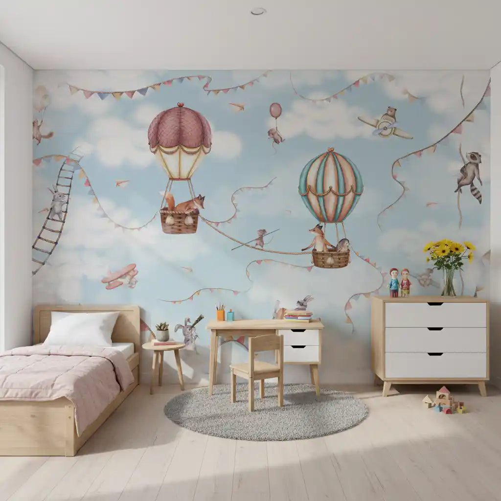 Pastel sky Wall Mural in Aviation Adventure theme, GD9167