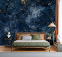An artistic nature seascape mural for home decor.