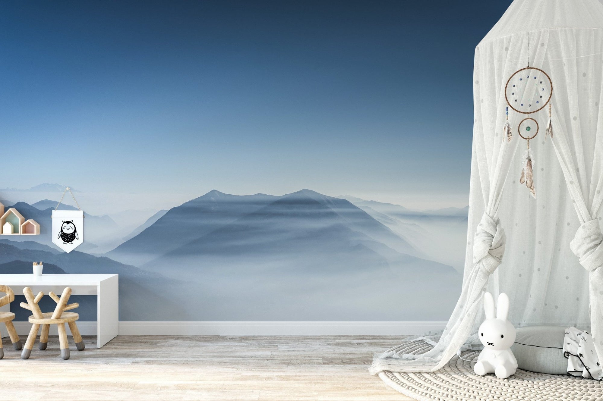 Azure hilltops wall mural mountain-12
