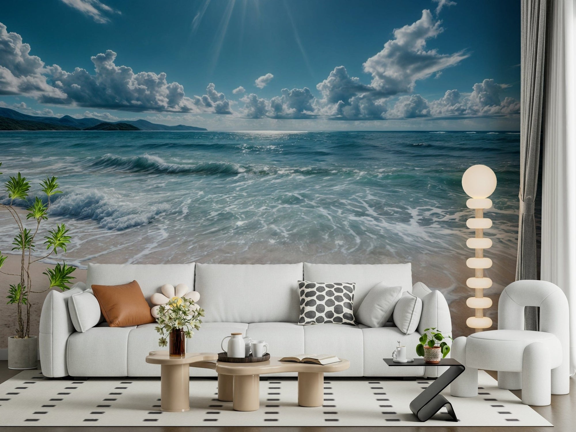 Airy blue wallpaper featuring an expansive azure horizons landscape., GD7637