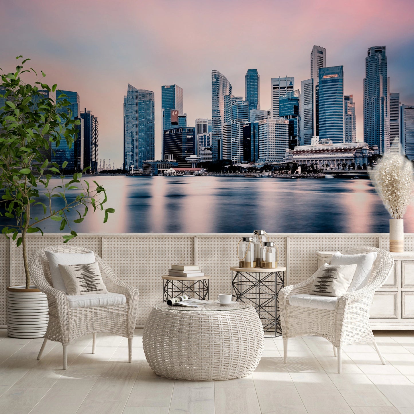 Azure Metropolis Wall Mural