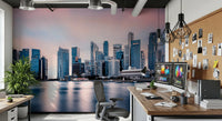 Azure Metropolis Wall Mural