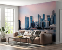 Azure Metropolis Wall Mural