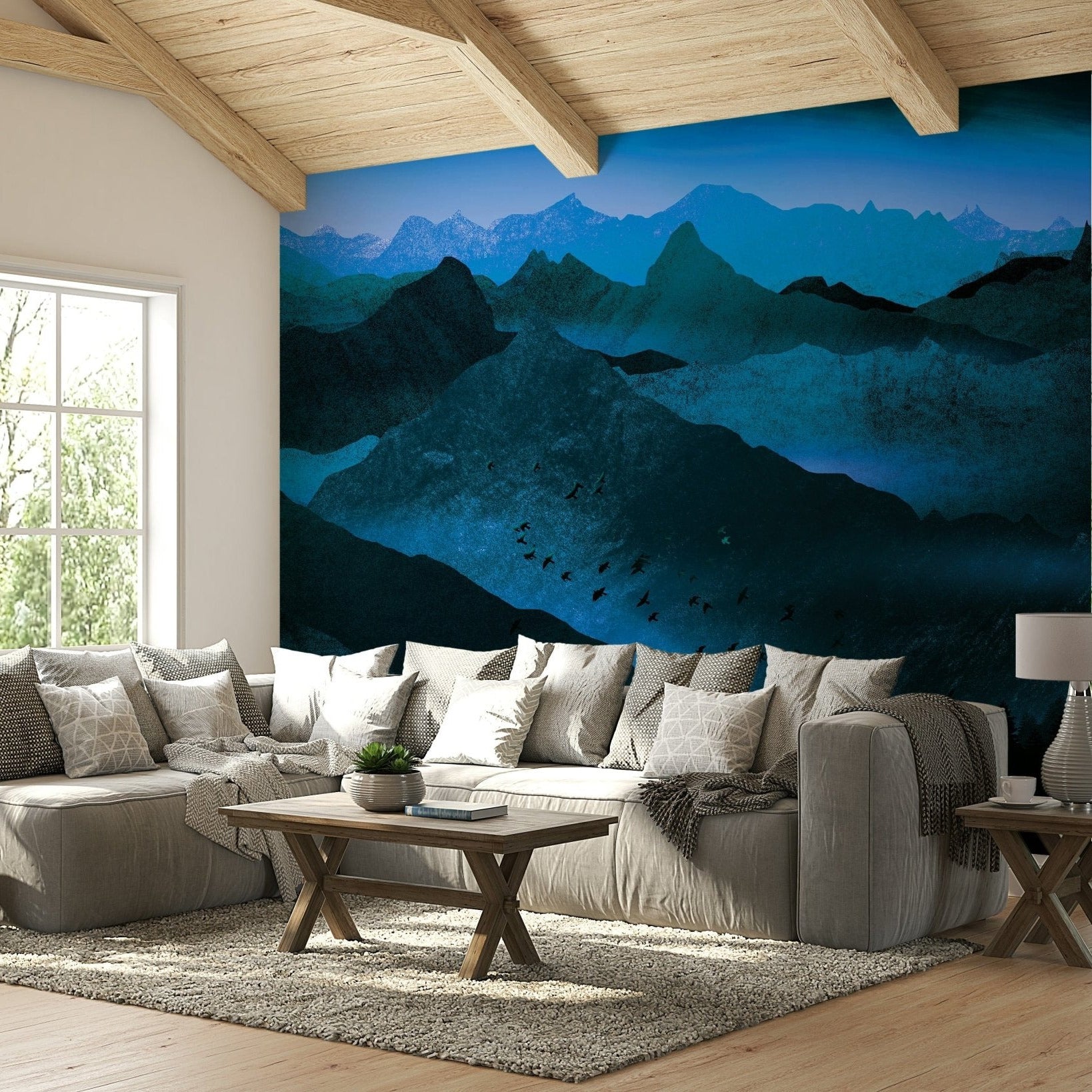 Wallpaper of twilight mountain view GD108

