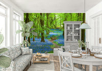 Spacious walkway design wallpaper for a small apartment wall mural.