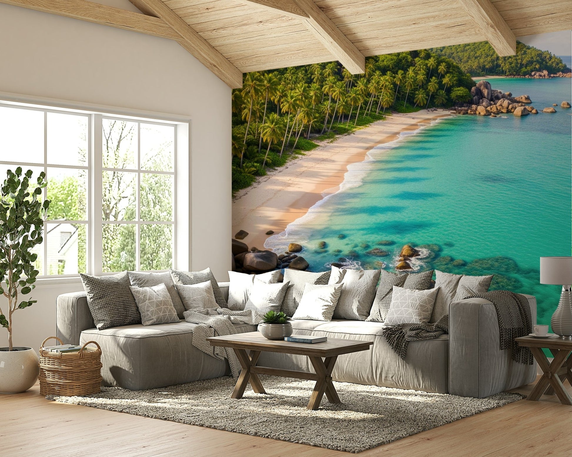 The overall mood is one of quiet and tranquility.
