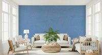 Stylish Azure Zen Doodle wallpaper for walls subtle curvilinear print.